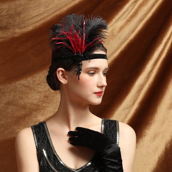 Gatsby Beaded Tassel Hair Band main image 5